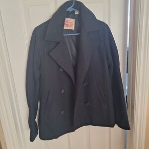 Levi's Navy Blue Pea Coat